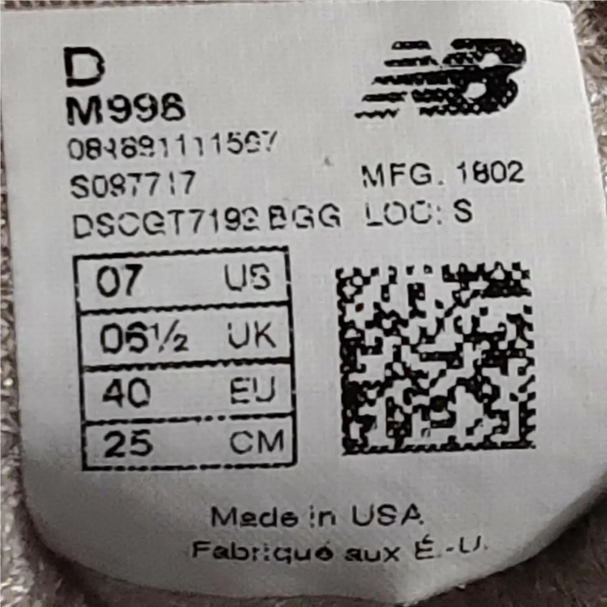 New Balance shoes - New Balance 998 - M998 - Gray, Manufacturer: GRAY 10
