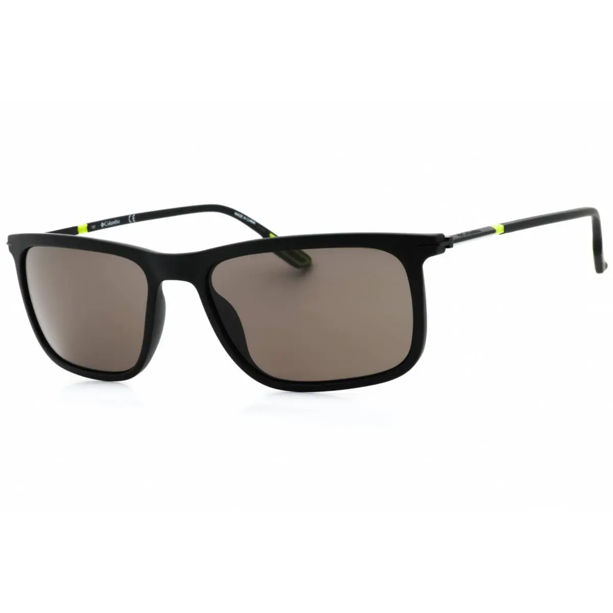 Columbia Men`s Sunglasses Matte Black Injected Propionate Frame C554S 002