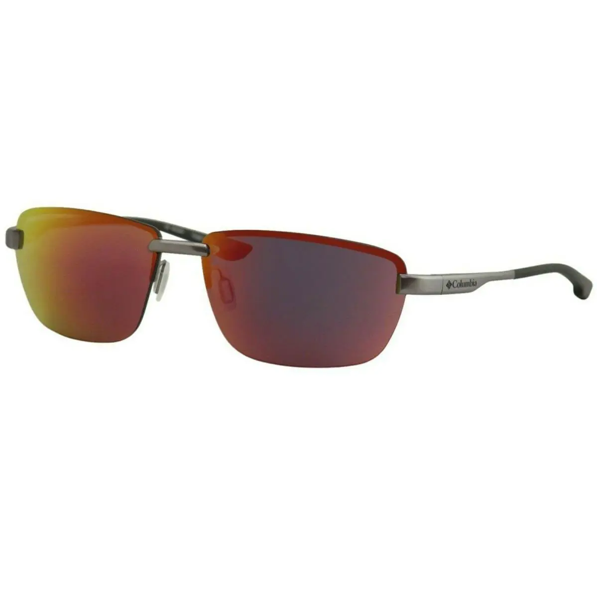 C102sm 073 Loma Vista Gunmetal Fire Orange 60mm Fishing Wrap Sunglasses by Columbia