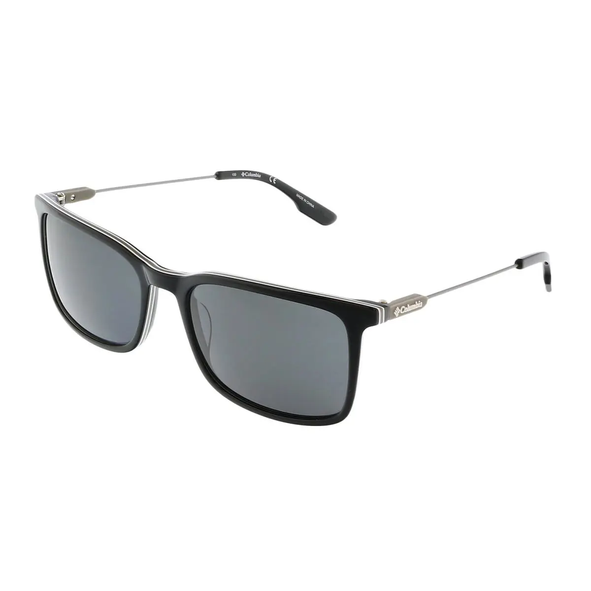 C549S Mystic Trail 001 Black Modified Rectangle Sports Sunglasses by Columbia