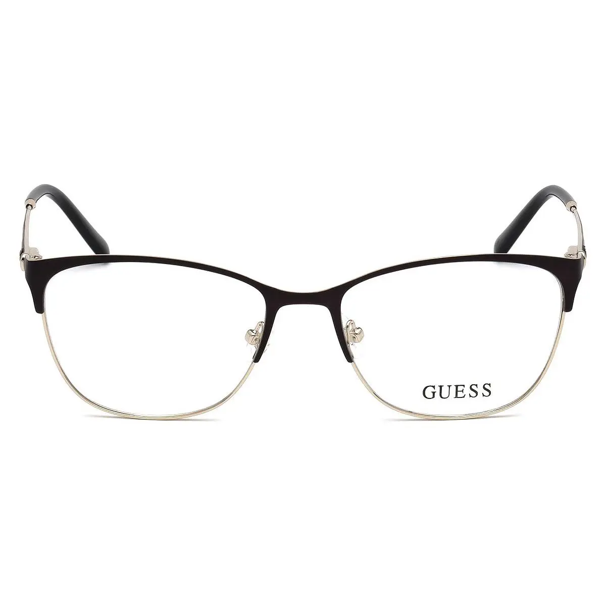 Guess GU2583 Eyeglasses Women Matte Black Geometric 53mm