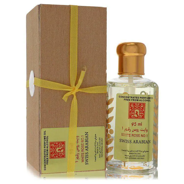 White Rose No 1  Women`s Concentrated Perfume Oil Free From by Swiss Arabian