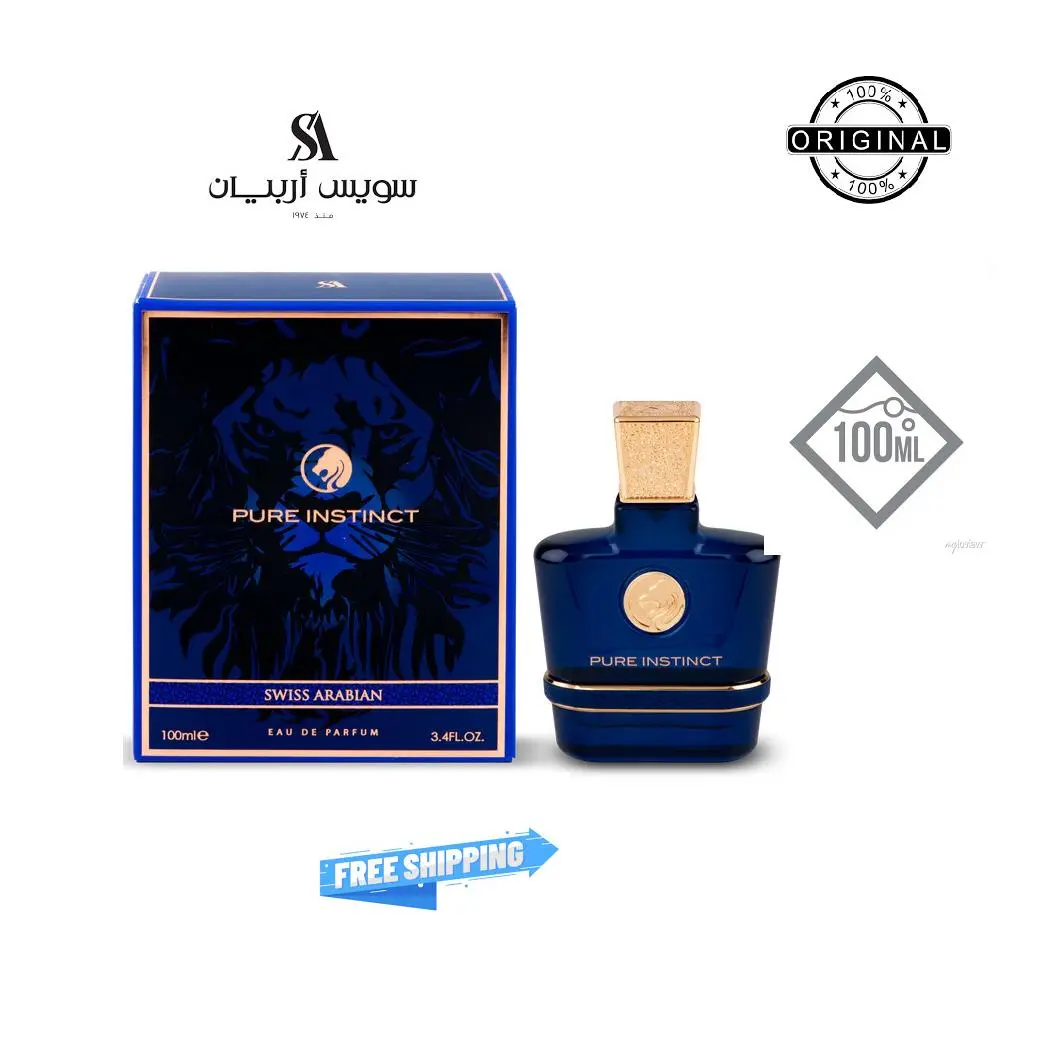 Men`s Pure Instinct Edp Spray 3.4 oz Fragrances 6295124030581 by Swiss Arabian