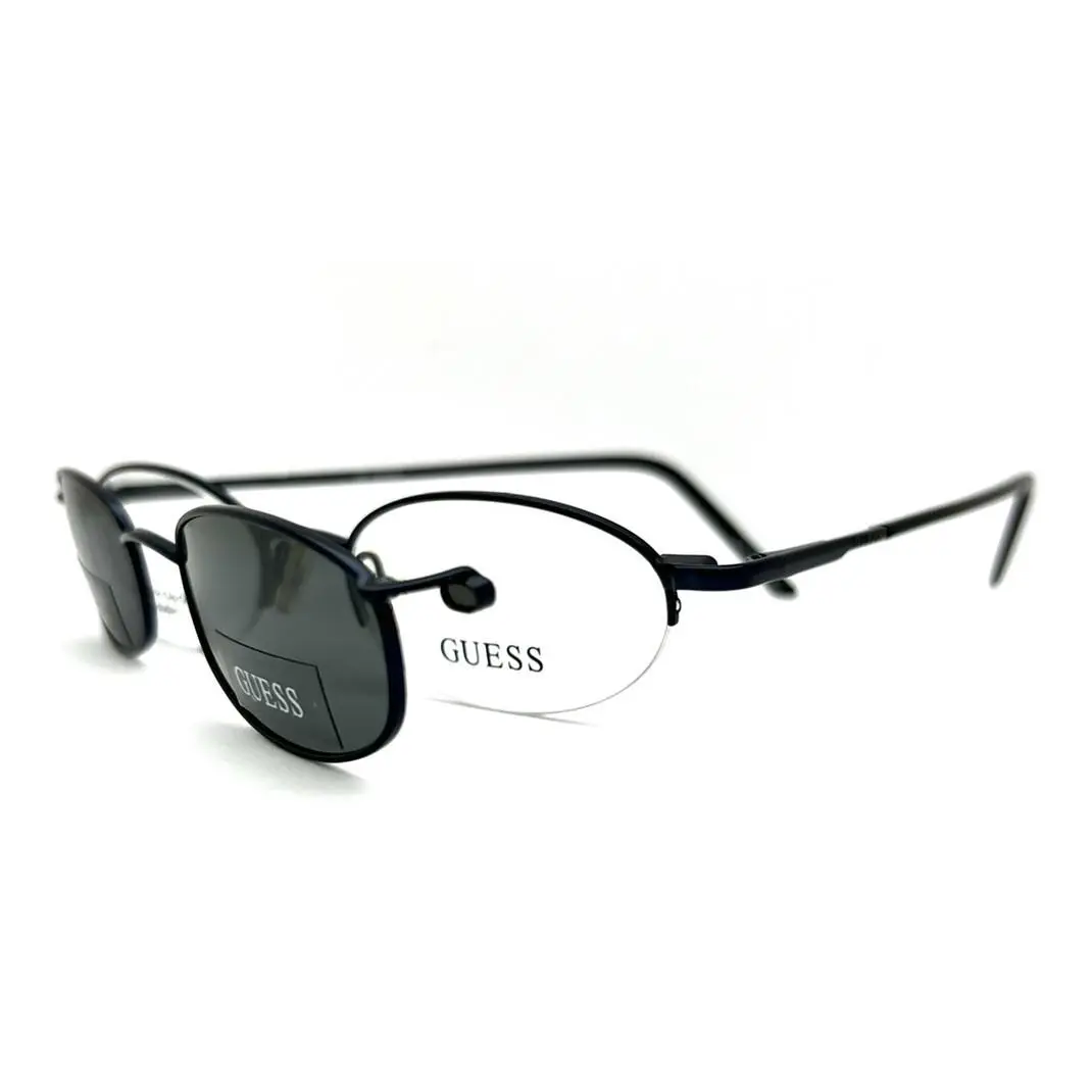 Guess Eyeglasses GU 1164 Polarized Clip Navy 47-19-145 with Generic Case