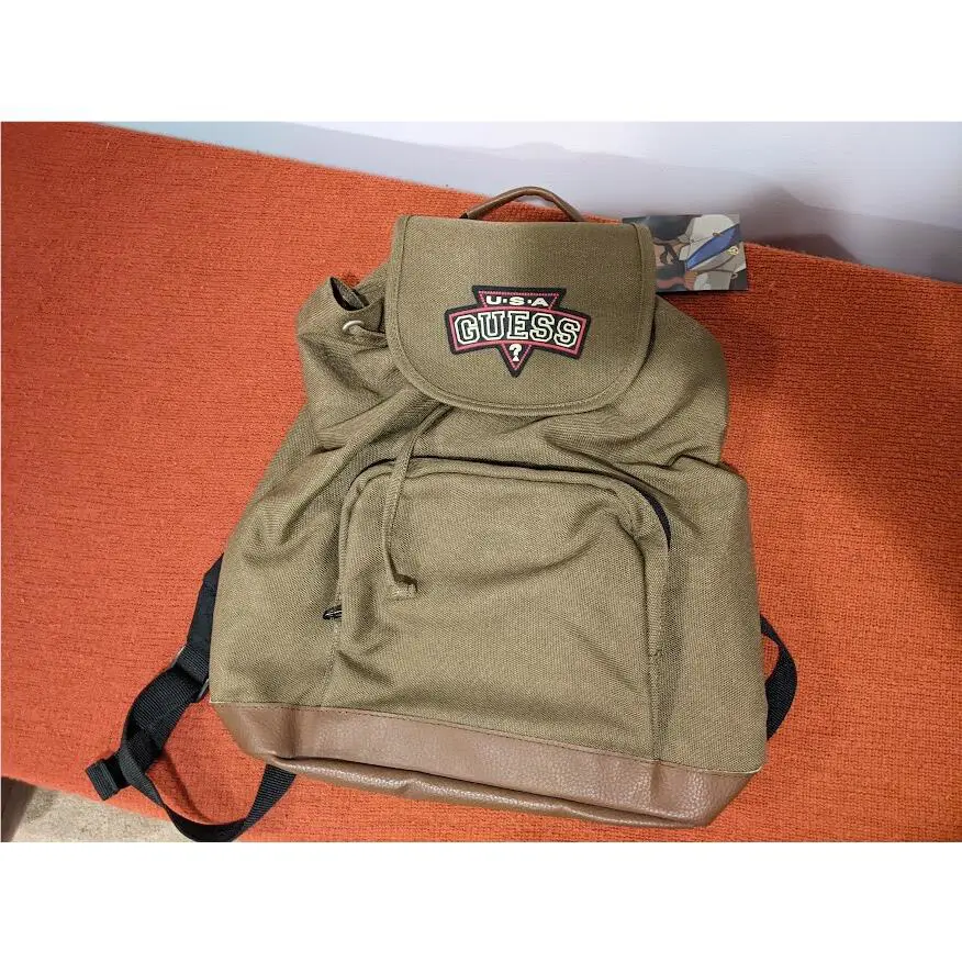 Vintage 90s Guess Usa Backpack Back Pack Book Bag Anastasia Bookbag 1990s