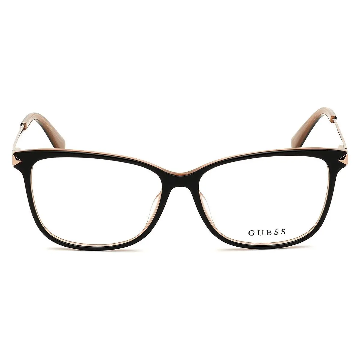 Guess GU2754 Eyeglasses Women Shiny Black Rectangle 52mm