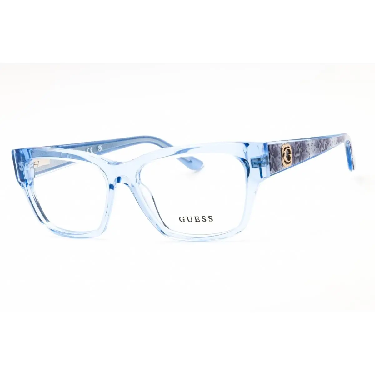 Guess GU50126 084 Shiny Light Blue 53mm Eyeglasses