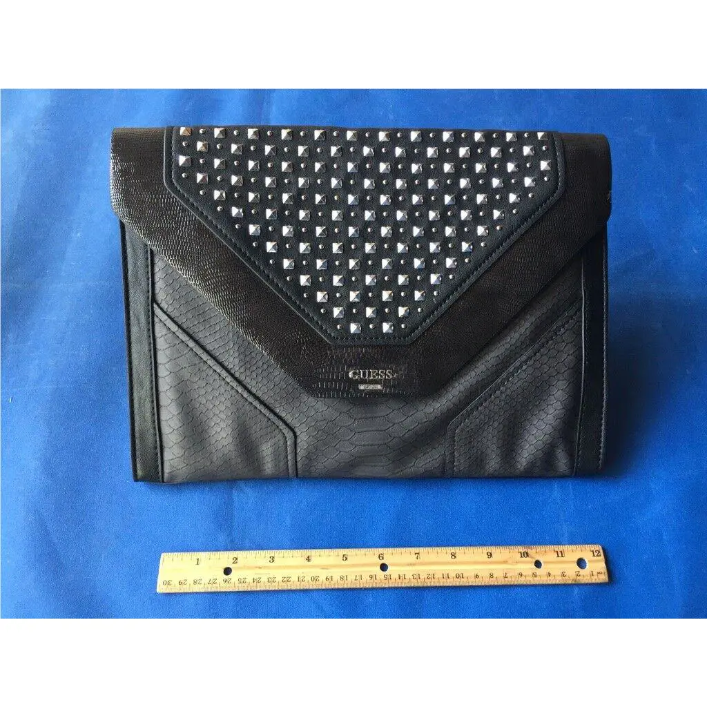 Guess Handbag Ladies Tough Luv Satchel Bag Black