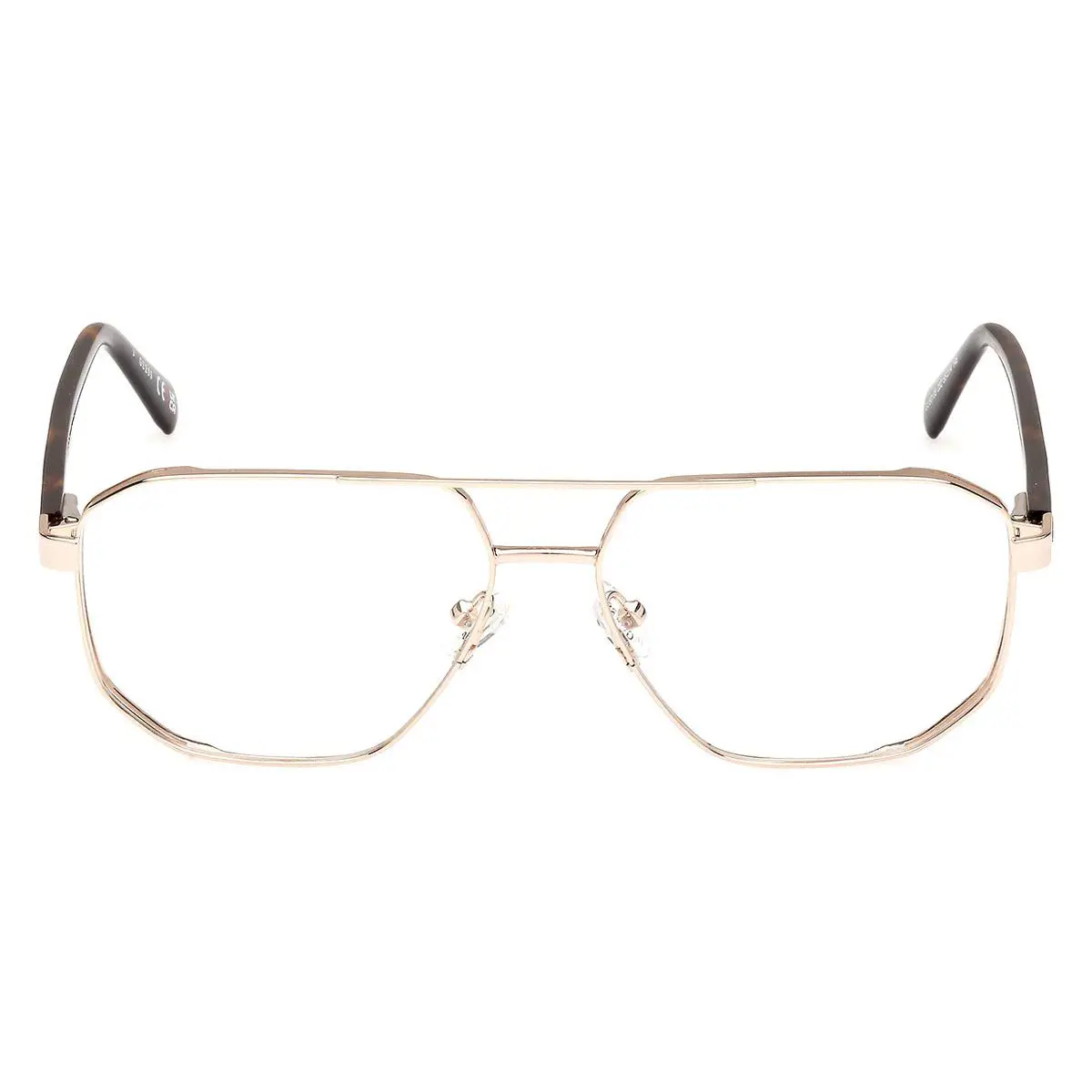 Guess GU50135 Eyeglasses Men Shiny Pale Gold 57mm