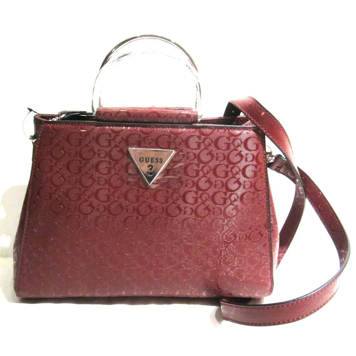 Guess Cruze Purse Handbag Shoulder Bag in Wine Free US Ship