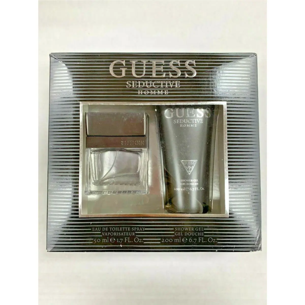 Guess Seductive Homme Gift Set 1.7 oz Edt Spray + 6.7 oz Shower Gel For Men