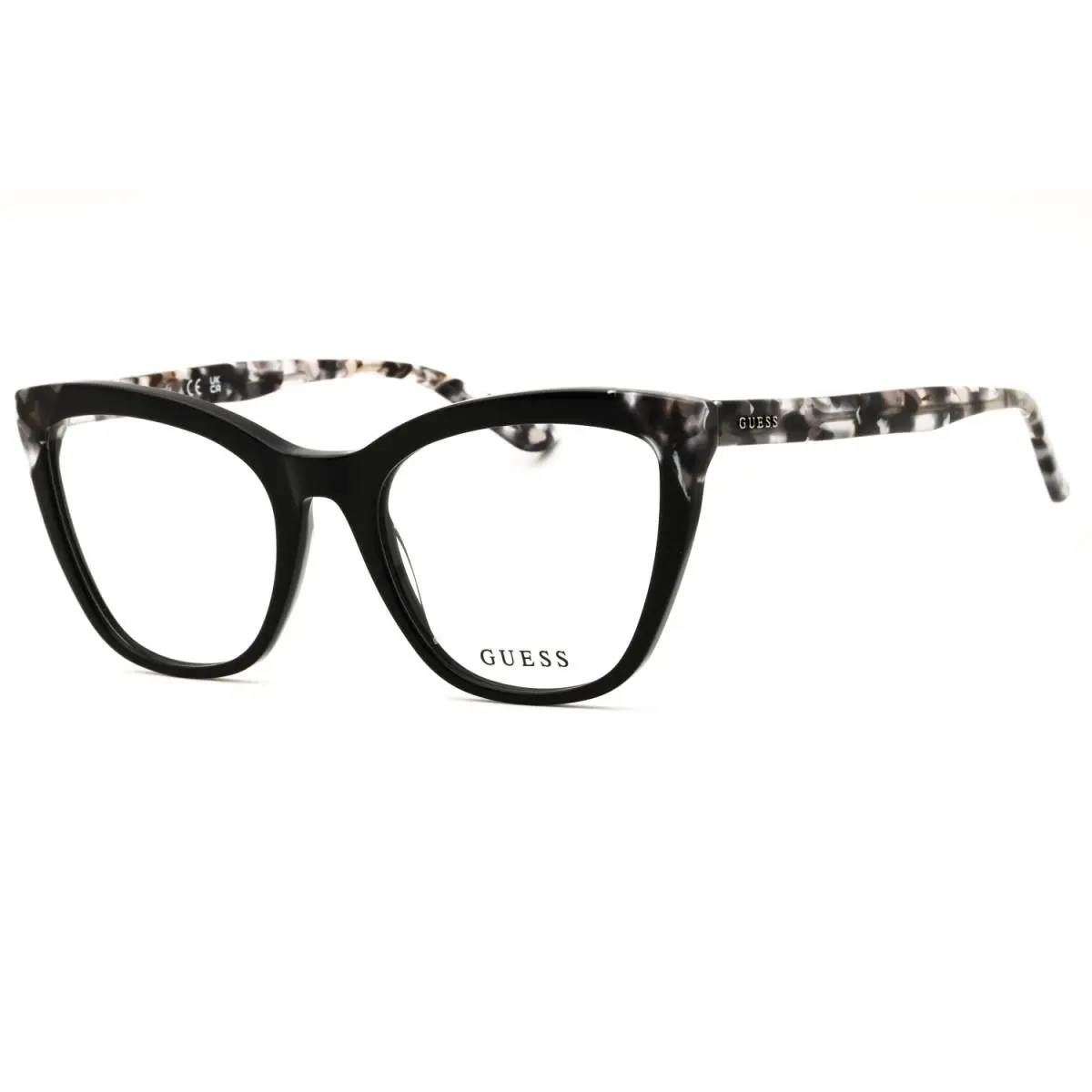 GU2674 001 Shiny Black 53mm Eyeglasses by Guess