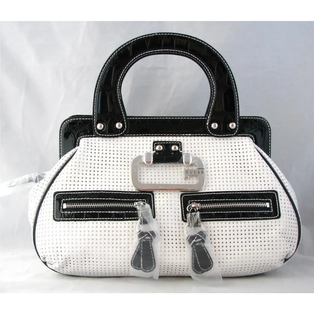 BY Marciano White Multi Freedom Satchel Bag-new by Guess