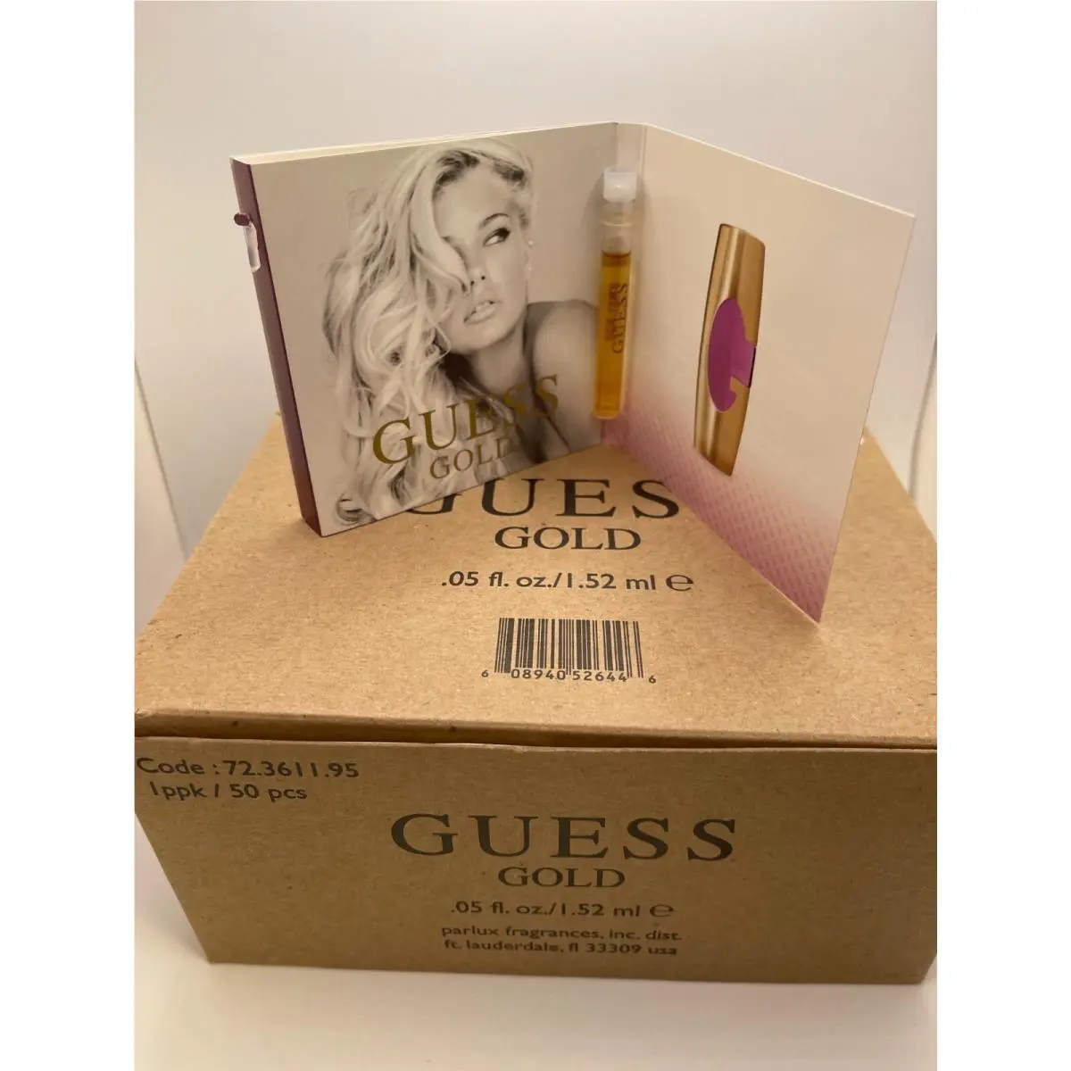 Guess Gold Sample Vials 0.05 Oz Lot L Edp Splash Equals 2.5 Plus Sprayer