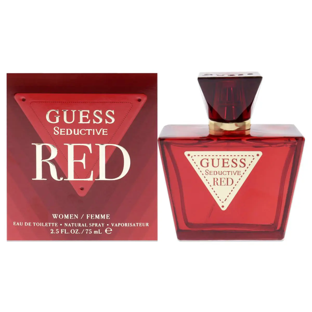 2 Pack Guess Seductive Red by Guess For Women - 2.5 oz Edt Spray