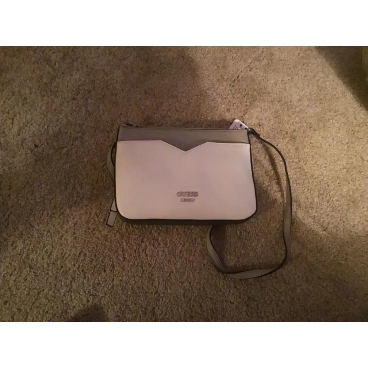 Brand Guess Designer Ladies Handbag Kamali Mini Beige and Tan