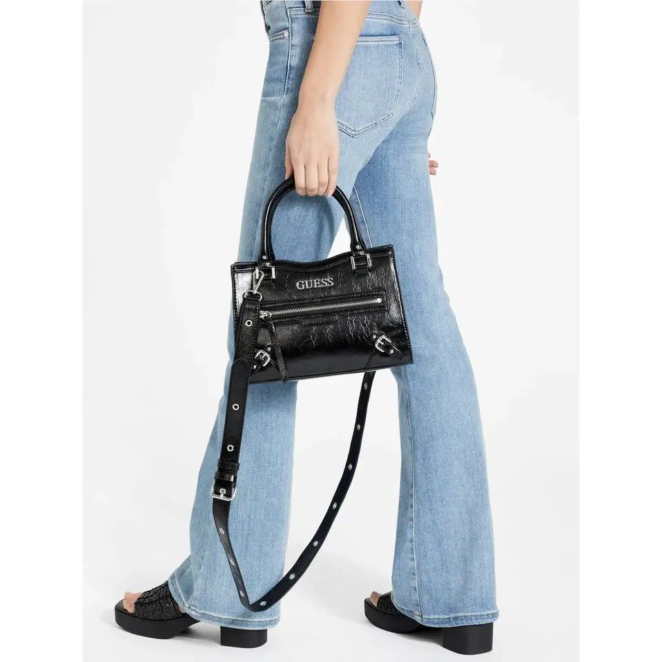Guess Dementri Bag Purse Satchel Crossbody Black