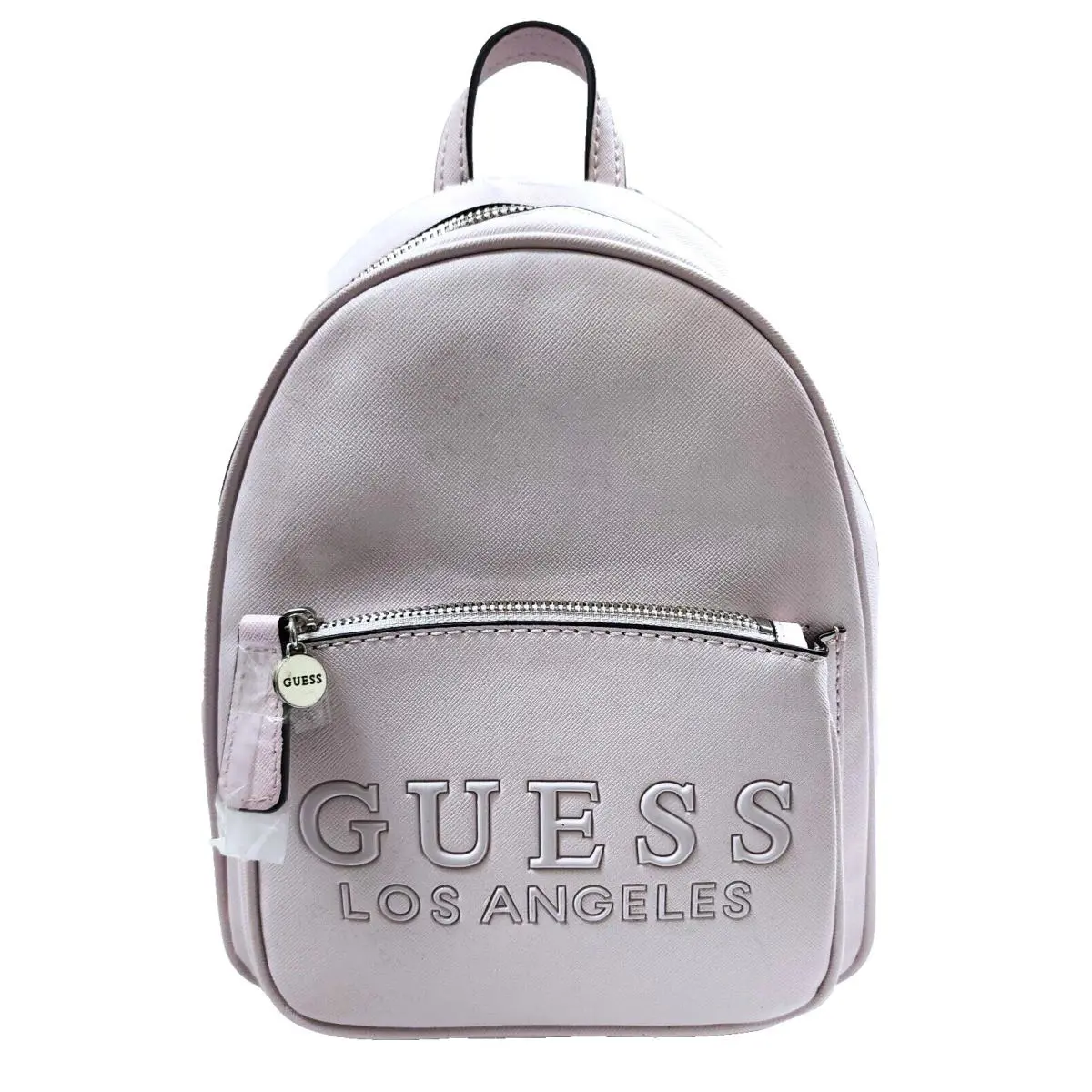 Guess Rodney Light Lilac Purple Silver Tone Logo Back Pack Bag