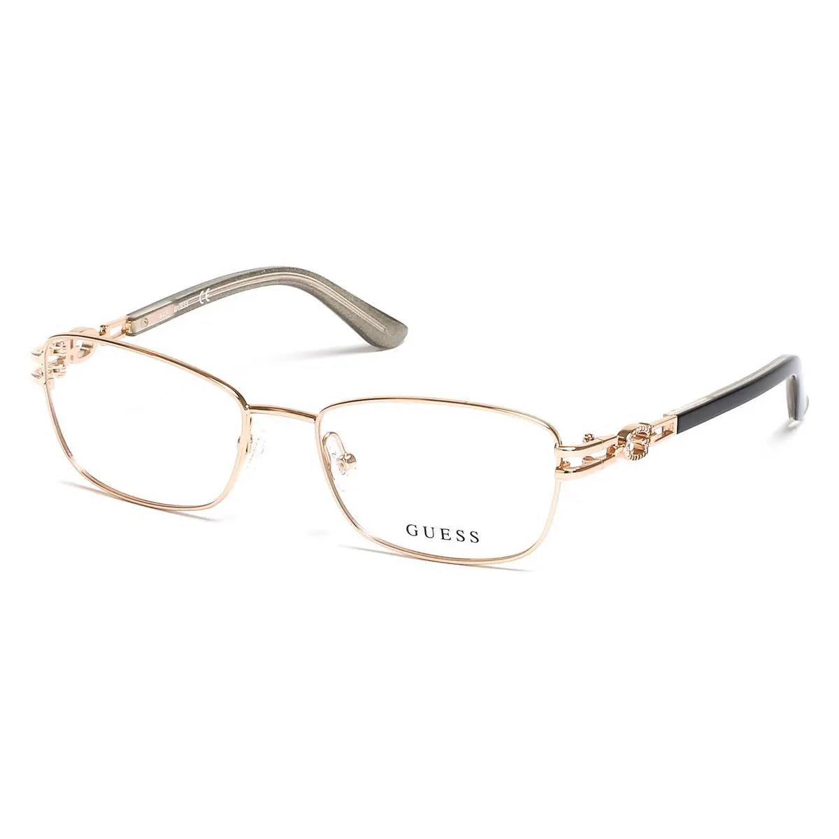 Guess GU2687 Eyeglasses Women Pale Gold Geometric 53mm