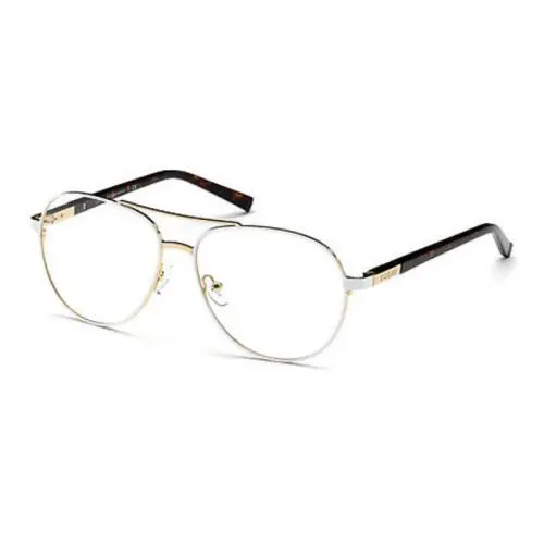 Guess GU3029 White Gold 021 Aviator Metal Eyeglasses Frame 53-14-135 Eyecandy