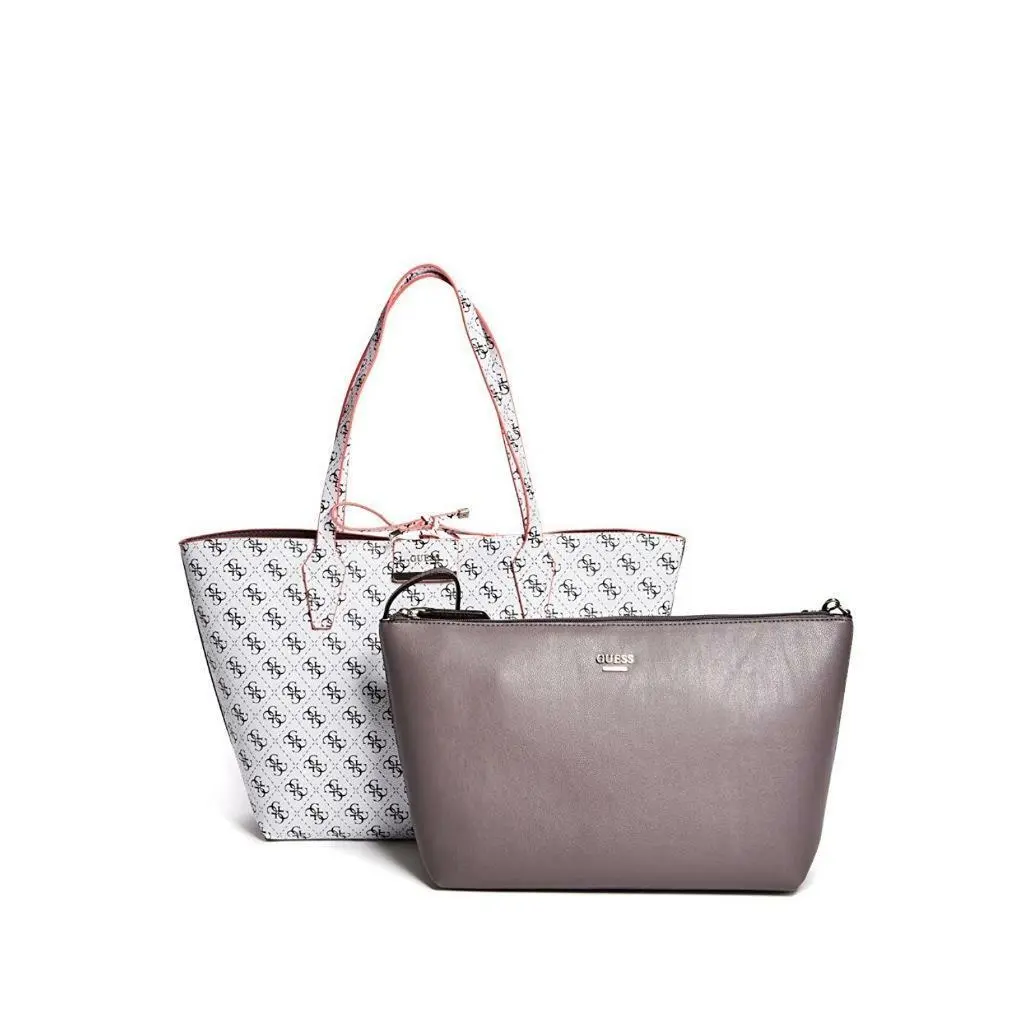Guess Bobbi Inside Out Reversible Tote Quattro G Leather