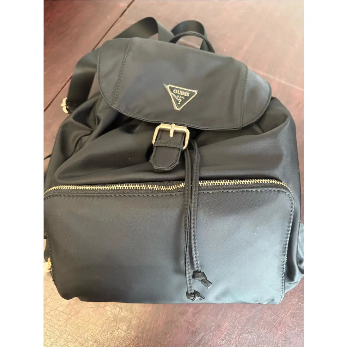 Guess Jaxi Nylon Women`s Large Backpack -black