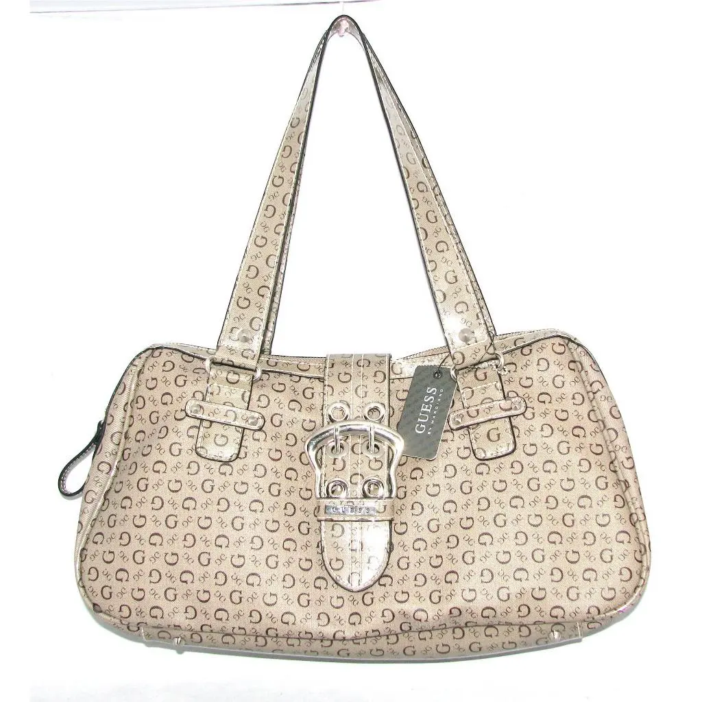 Guess BY Marciano Brown Logo World Bag SATCHEL-MSR$105