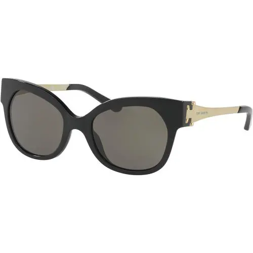Tory Burch Womens TY7111 Metal Accent Plastic Frame Rounded Sunglasses 8031-4