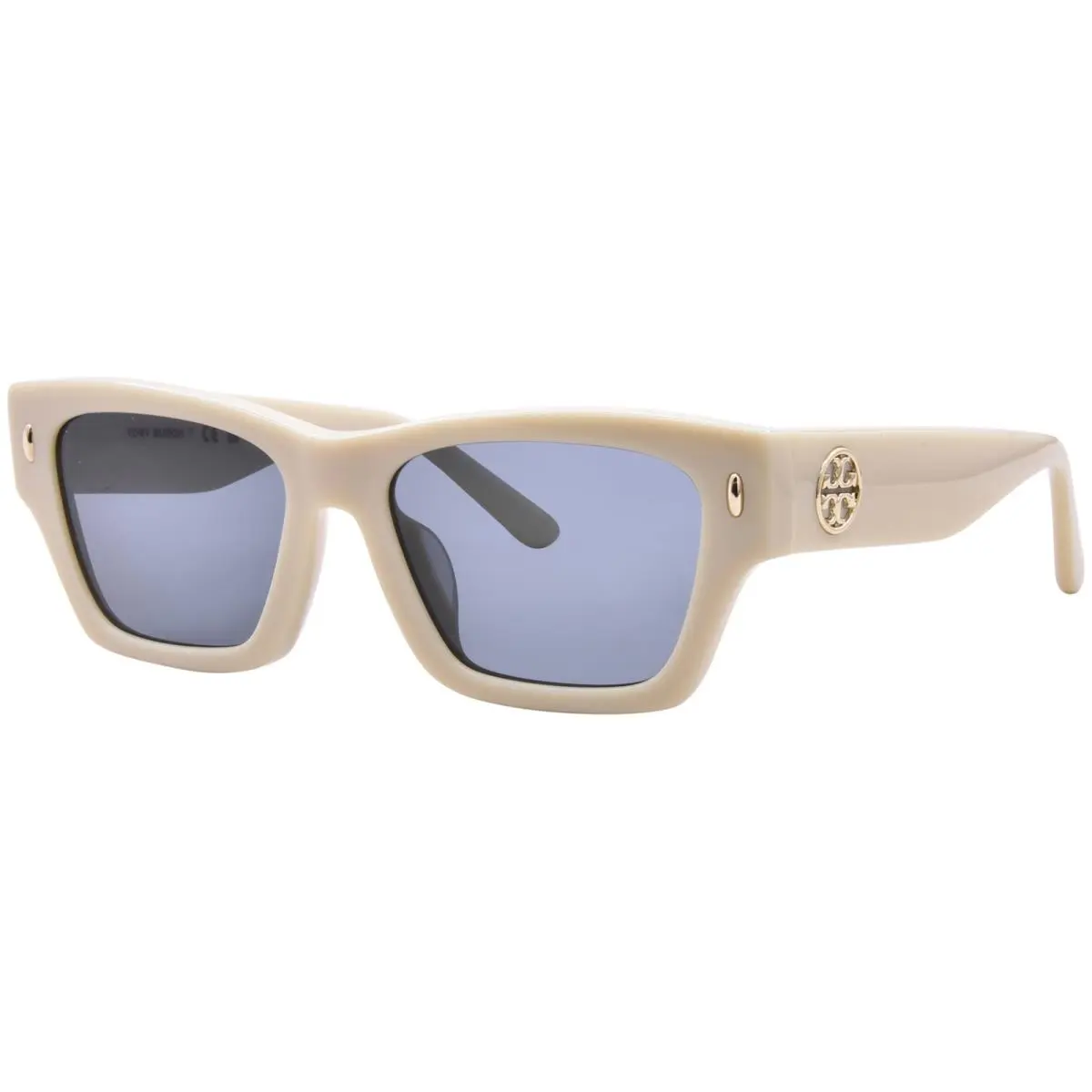TY7169U 194787 Sunglasses Women`s Warm Ivory/dark Grey 52mm by Tory Burch