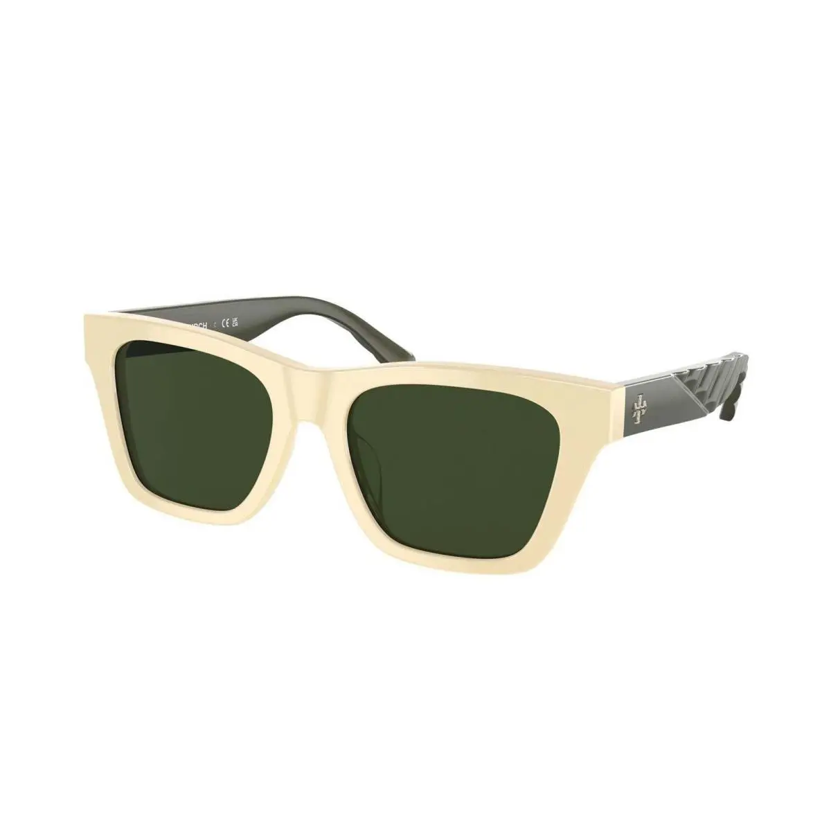 Tory Burch Sunglasses TY 7181U 190671 52mm Solid Ivory/green