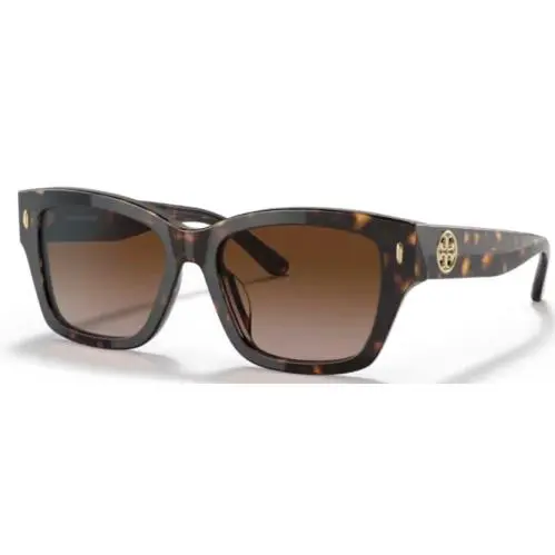 TY7167U 172813 Sunglasses Women`s Dark Tortoise/brown Gradient 53mm by Tory Burch