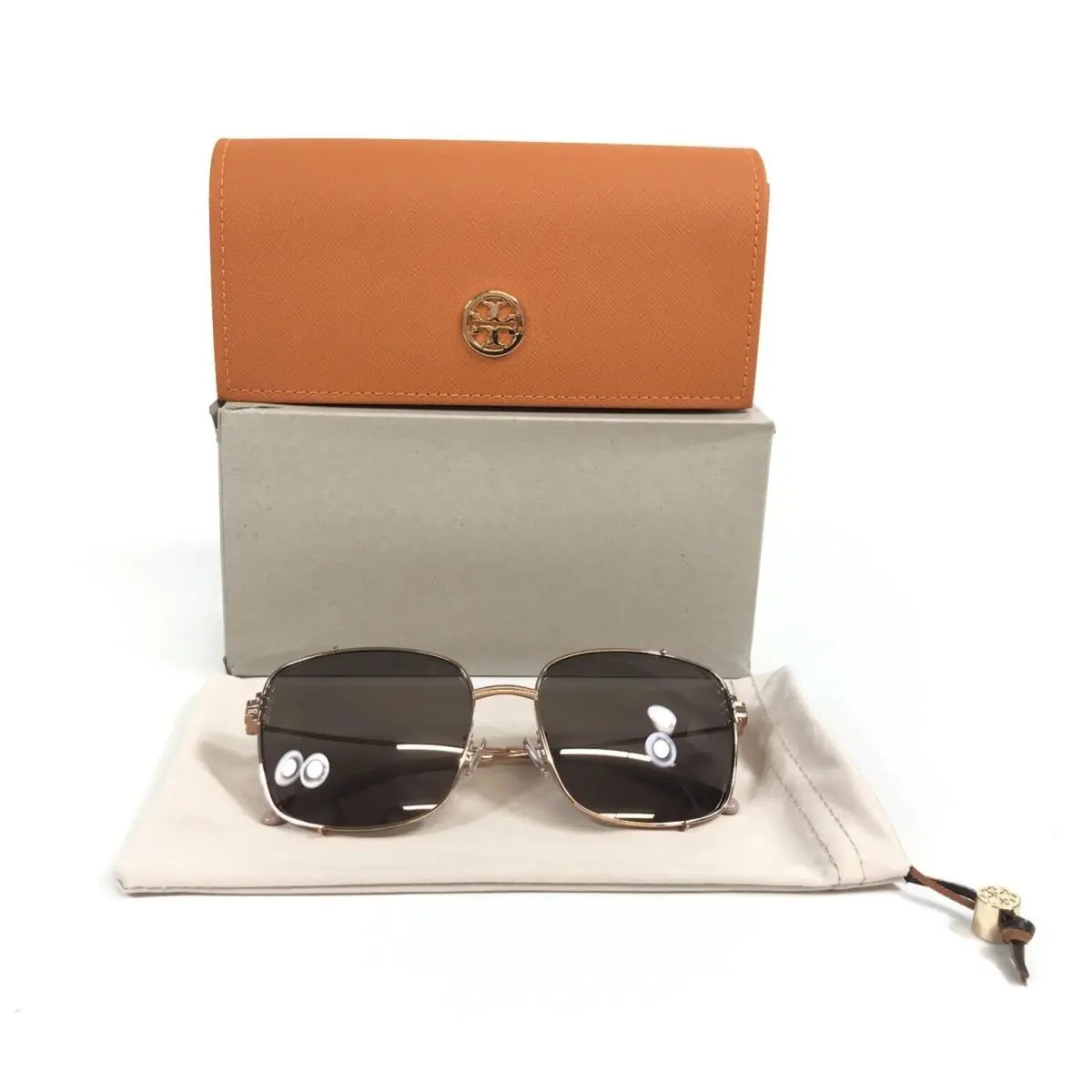 Tory Burch Sunglasses TY6104 33537N Shiny Rose Gold w/ Light Purple Brown Mirror