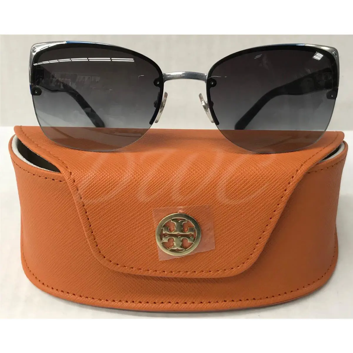 Tory Burch TY6034 302711 58-18-135 Navy Blue Silver Gray Sunglasses