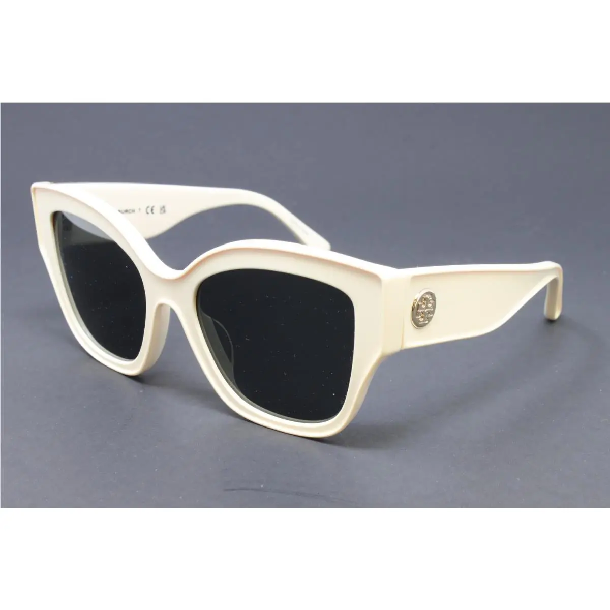 Tory Burch Women`s Sunglasses TY7184U 190687 Solid Ivory 54mm Plastic Frame