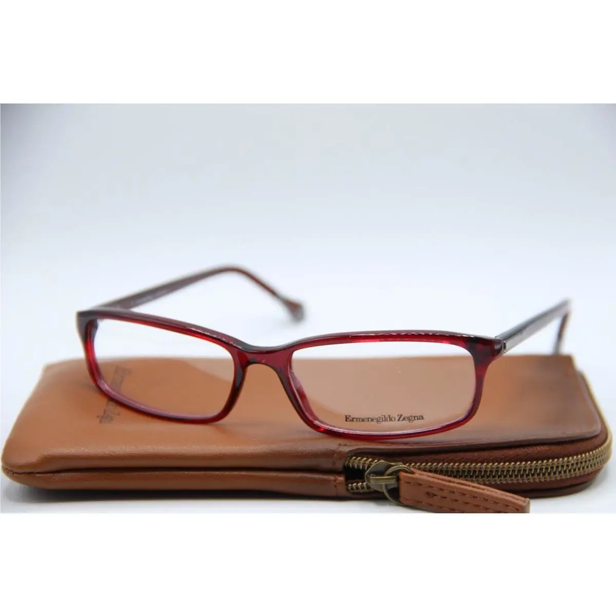 Ermenegildo Zegna Red VZ3538 COL.954 Eyeglasses W/case 56-16