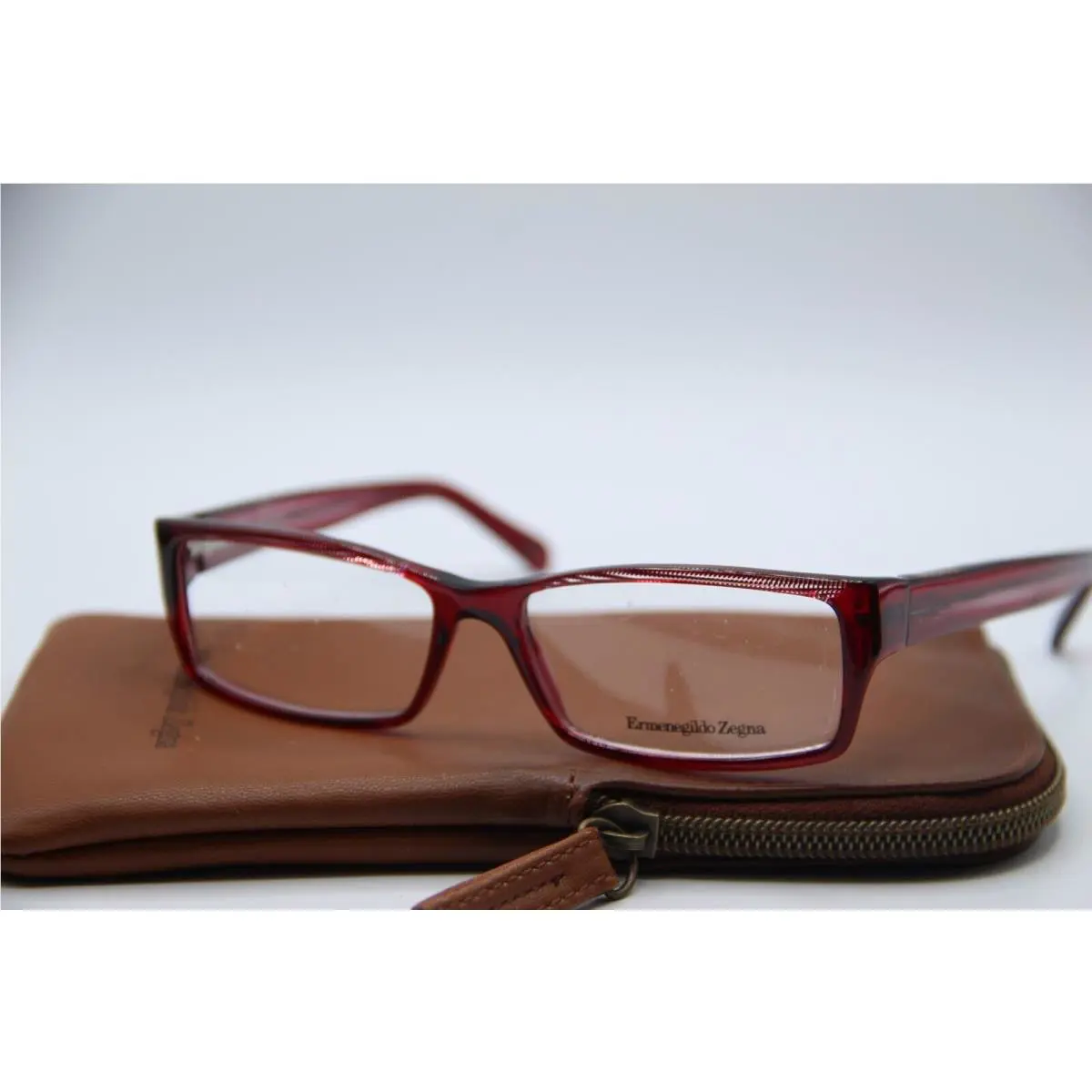 Ermenegildo Zegna VZ 3552 COL.09UT Red Eyeglasses W/case 55-15