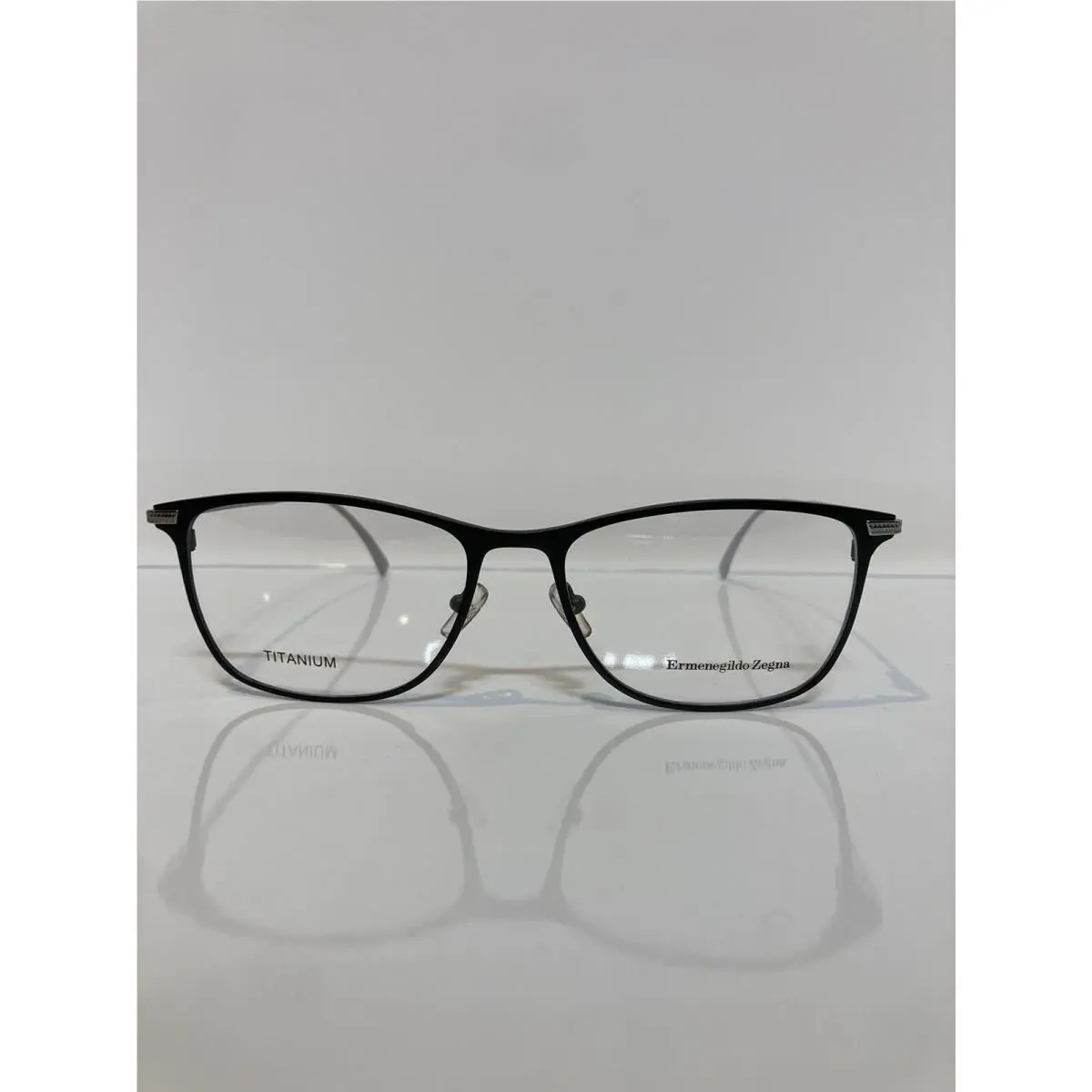 Ermengildo Zegna EZ5103 001 Black Titanium Metal Eyeglasses 55mm