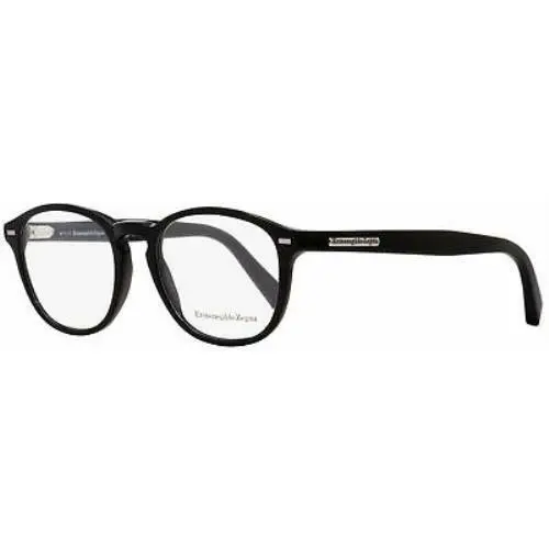 Black Frame Demo Lens Eyewear EZ5057-49001 by Ermenegildo Zegna
