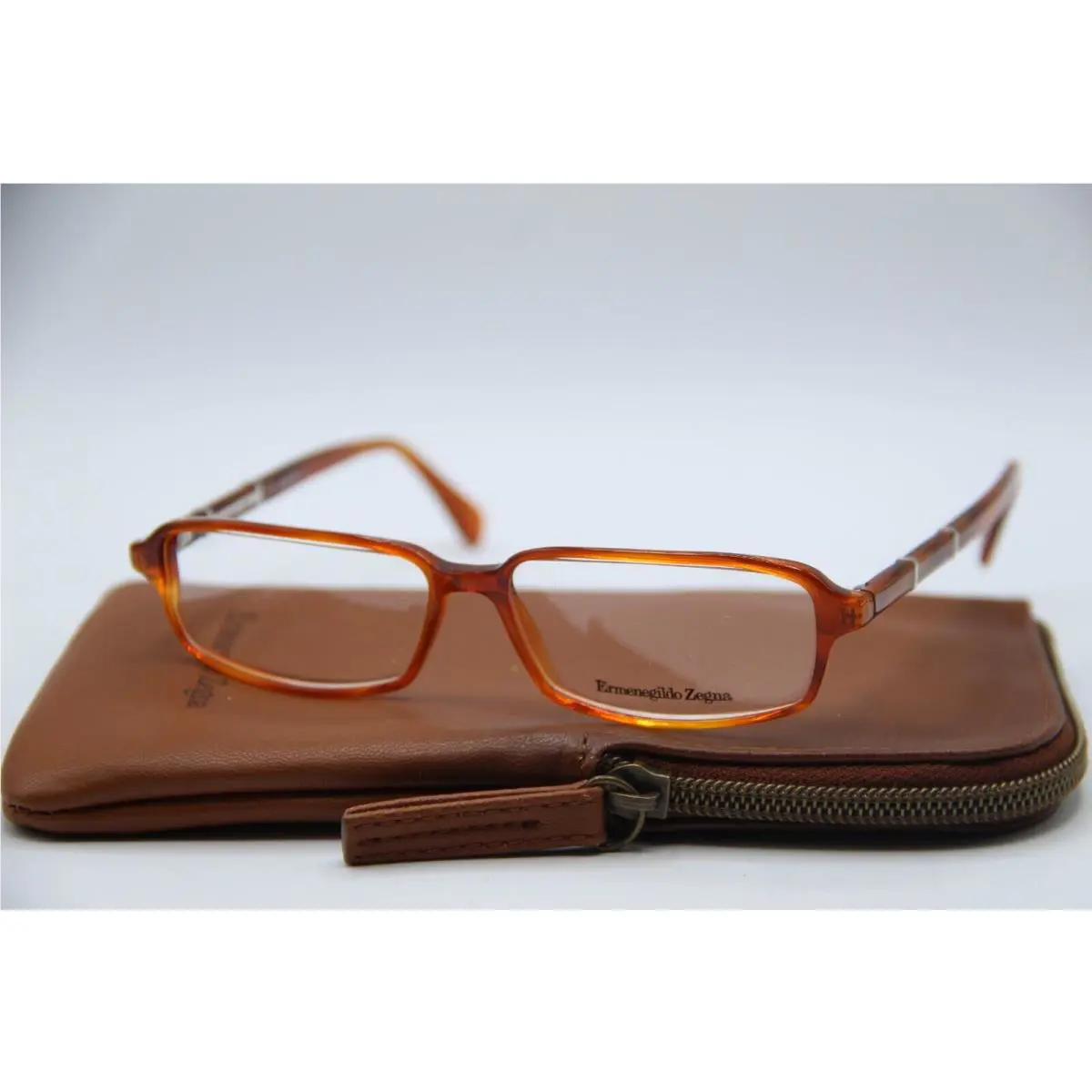 Ermenegildo Zegna VZ 3500 COL.711 Tort Eyeglasses W/case 54-14