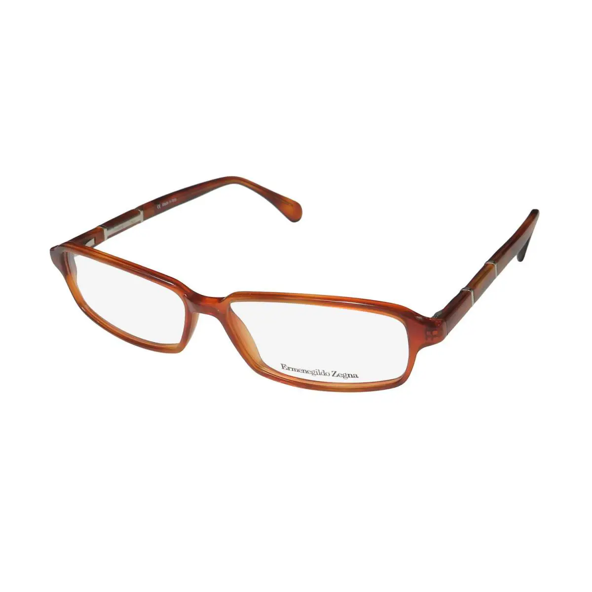 Ermenegildo Zegna 3500 Glasses Italy Unisex Plastic 54-14-140 Brown Full-rim