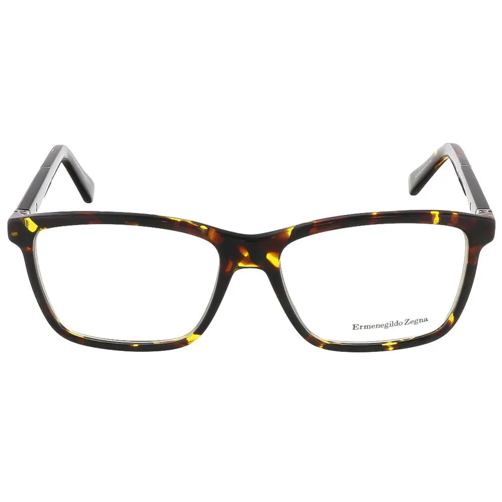 Eyewear Frame Tortoise Square Men EZ5012 054 by Ermenegildo Zegna