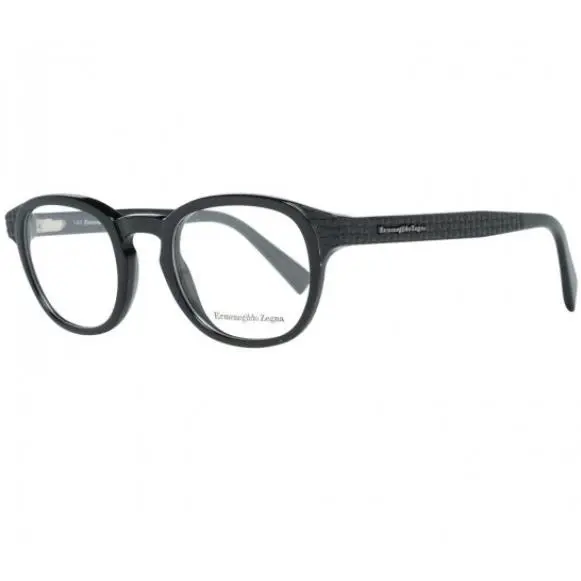 Ermenegildo Zegna Black Frame Demo Lens Eyewear EZ5108-48001