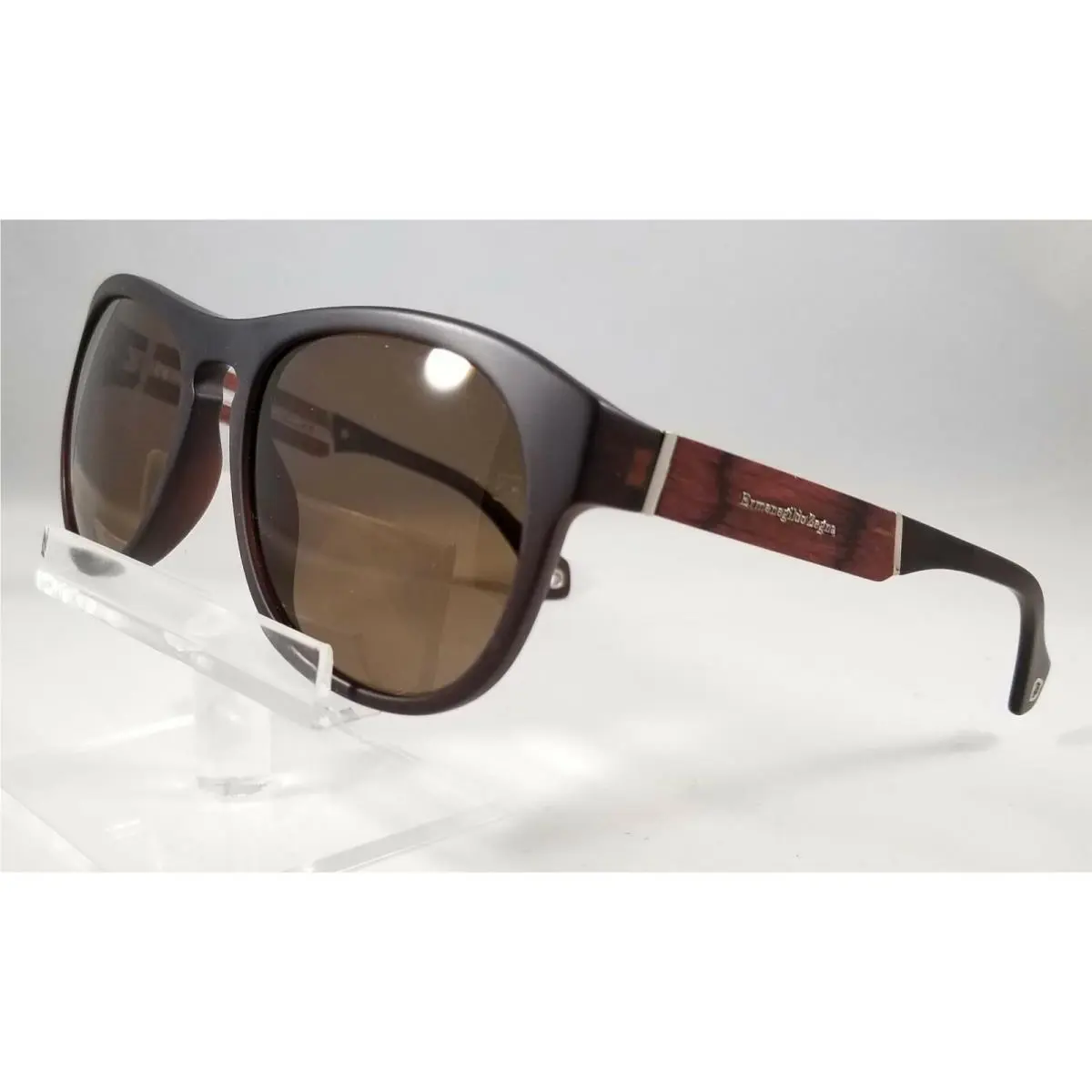 Ermenegildo Zegna SZ3653M Z55P Matte Brown Polarized Sunglasses