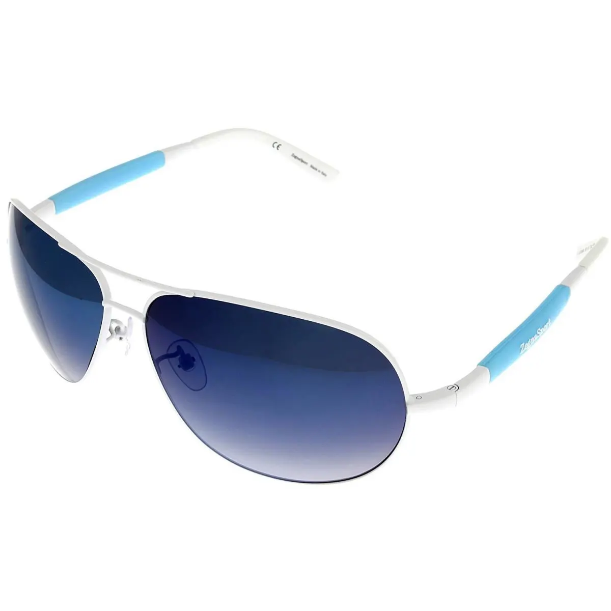 Sunglasses Women White Aviator SZ3324GN H71B by Ermenegildo Zegna