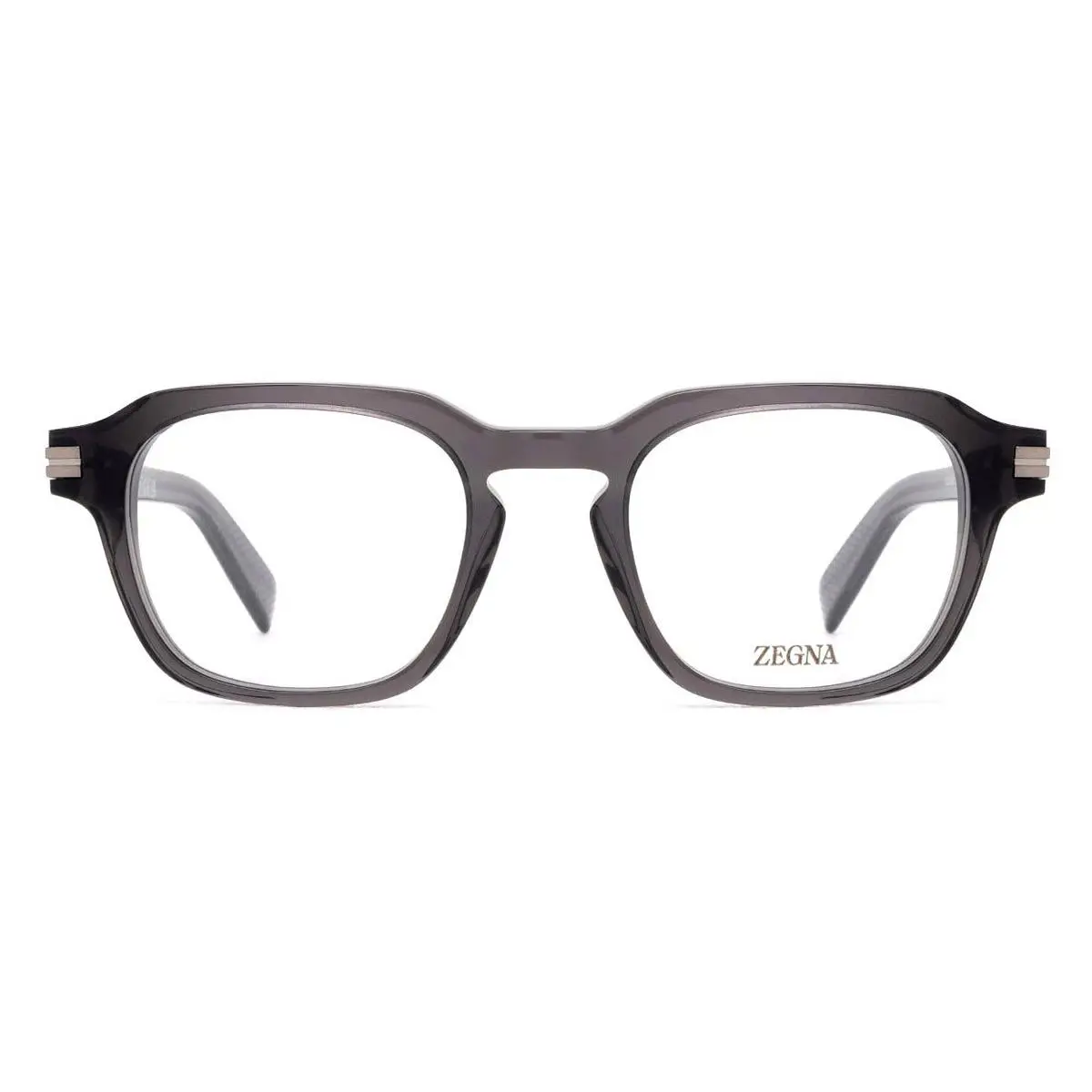 Ermenegildo Zegna EZ5282 Eyeglasses Men Shiny Gray 50mm