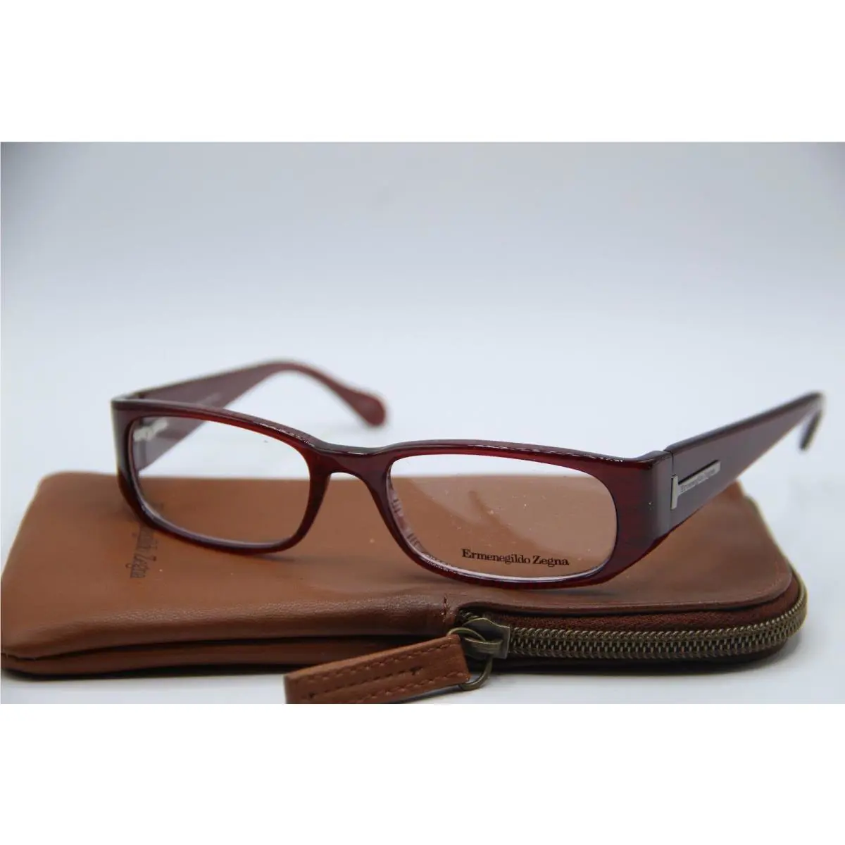 Ermenegildo Zegna VZ3517 COL.9DG Dark Red Eyeglasses W/case 53-18