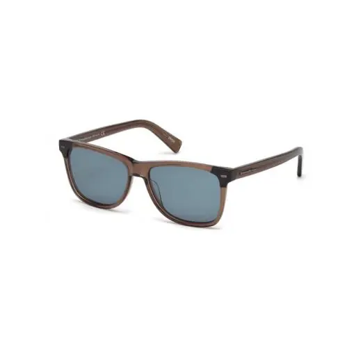 Ermenegildo Zegna Womens 56mm Brown Square Sunglasses R1034