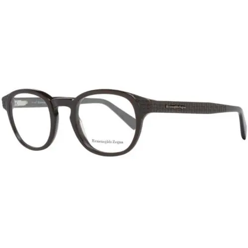 Ermenegildo Zegna Dark Brown Frame Demo Lens Eyewear EZ5108-48050