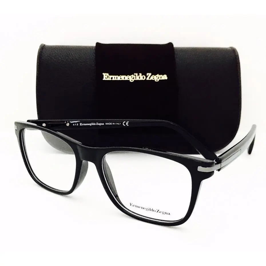 Ermenegildo Zegna Eyeglasses EZ 5040 001 Black 53•17•145 with Case