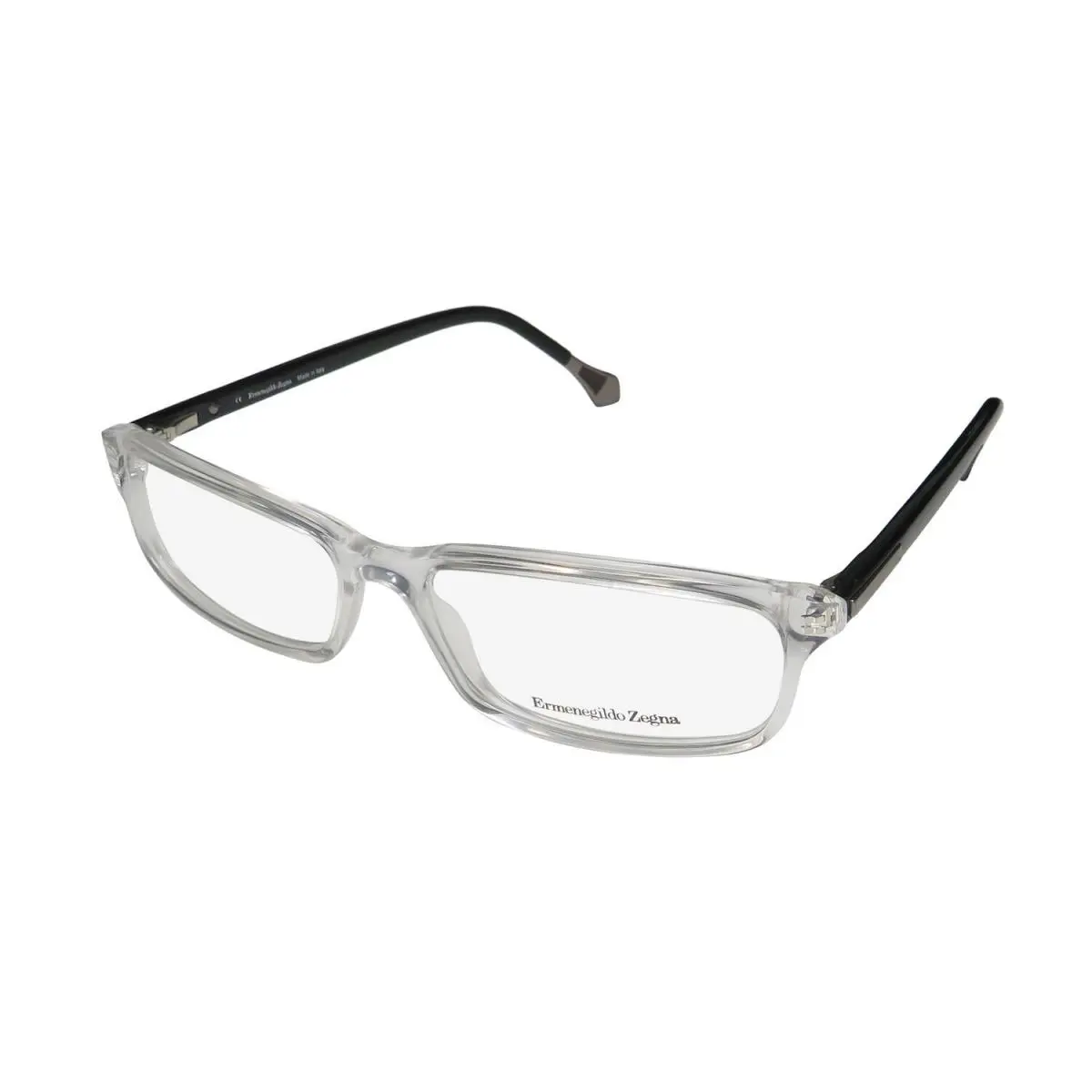 Ermenegildo Zegna 3538 Eyewear Crystal Full-rim Plastic Unisex Rectangular